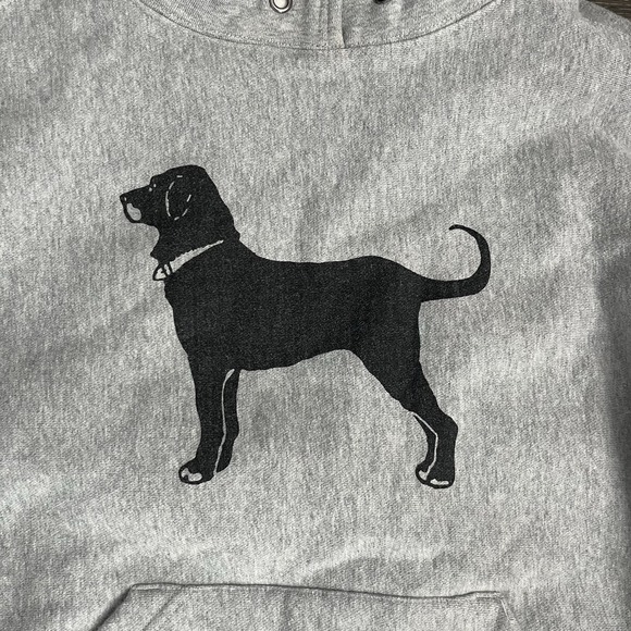 The Black Dog Mock Neck Heavyweight Oversized Sweatshirt Gray XS Martha Vineyard - Picture 2 of 9